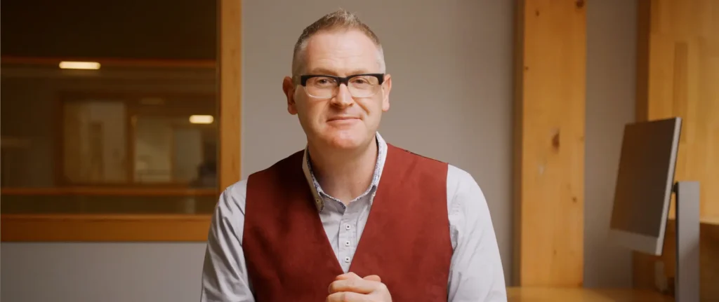 Still from the Richard Wills Training videos showing Richard speaking to camera.